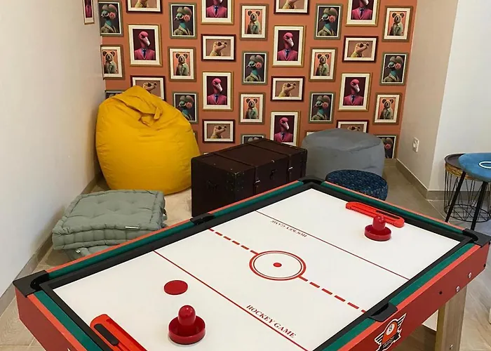 Cosy Avec Oasis Privee, Salle De Jeux, Velos Bienvenus شقة قرقشونه